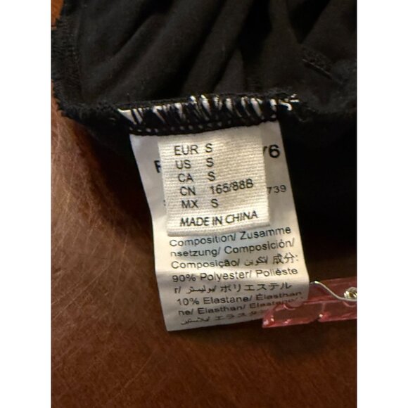 Black High-Neck Halter Bodysuit S - Picture 2 of 9